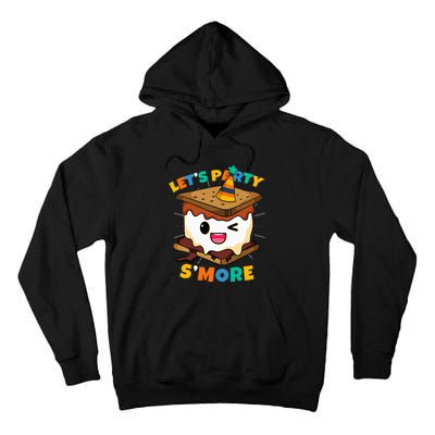 Let's Party S'more Camping Cute Smores Tall Hoodie