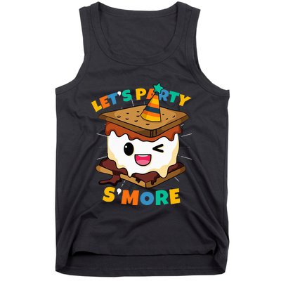 Let's Party S'more Camping Cute Smores Tank Top