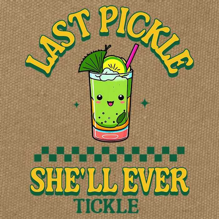 Last Pickle SheLl Ever Tickle Bachelorette Party Cotton Canvas Backpack
