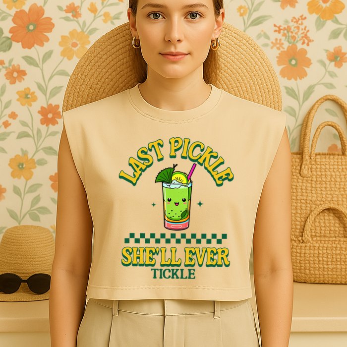 Last Pickle SheLl Ever Tickle Bachelorette Party Garment-Dyed Women's Muscle Tee