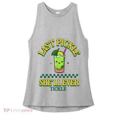 Last Pickle SheLl Ever Tickle Bachelorette Party Ladies PosiCharge Tri-Blend Wicking Tank