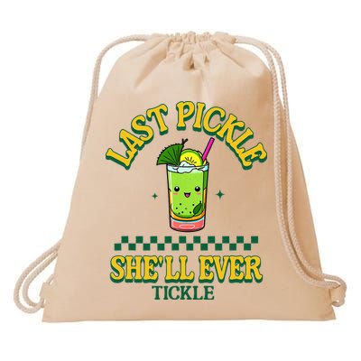 Last Pickle SheLl Ever Tickle Bachelorette Party Drawstring Bag