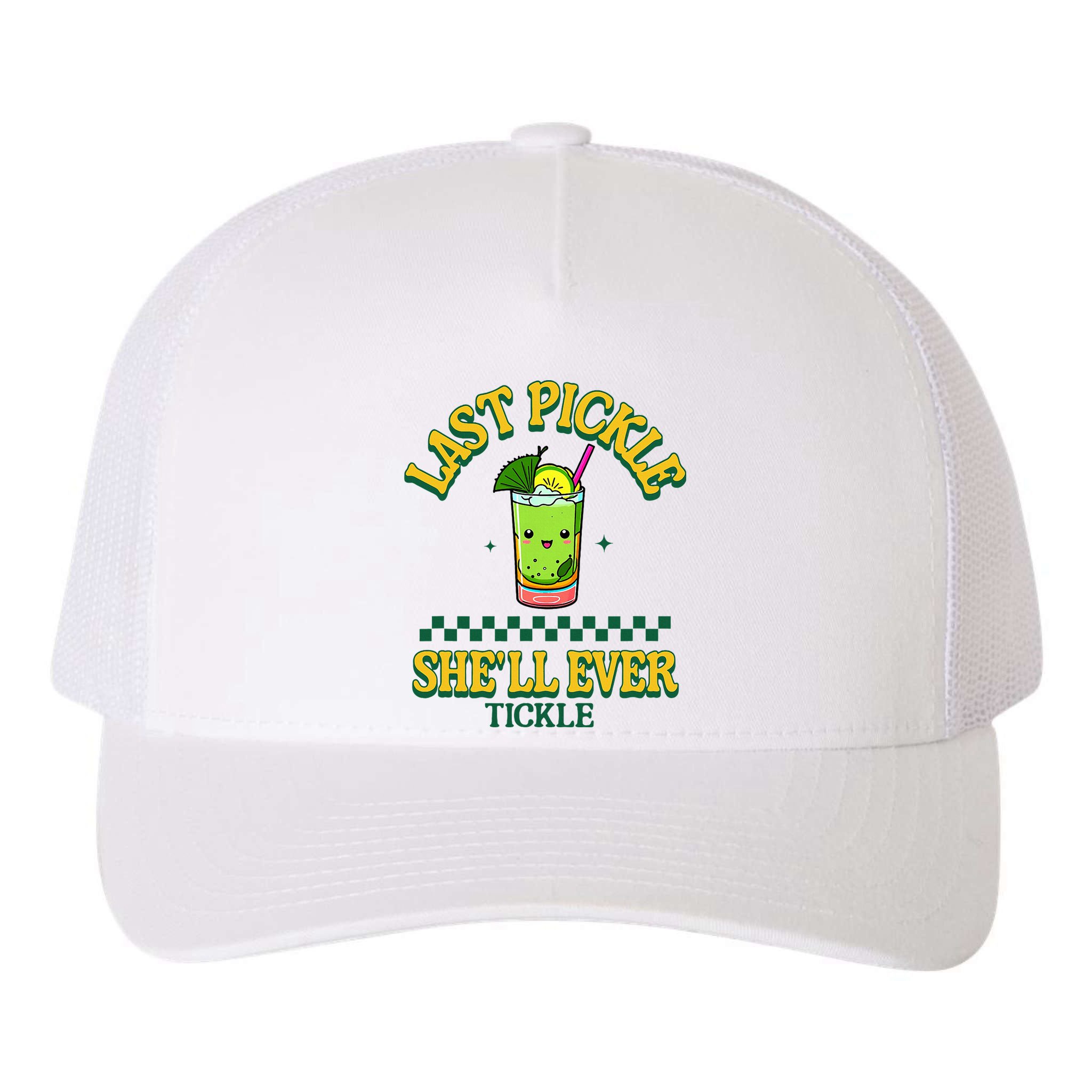 Last Pickle SheLl Ever Tickle Bachelorette Party Yupoong Adult 5-Panel Trucker Hat