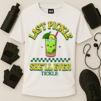 Last Pickle SheLl Ever Tickle Bachelorette Party Cooling Performance Crew T-Shirt