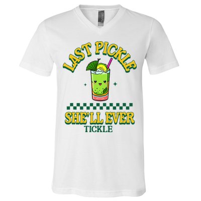 Last Pickle SheLl Ever Tickle Bachelorette Party V-Neck T-Shirt