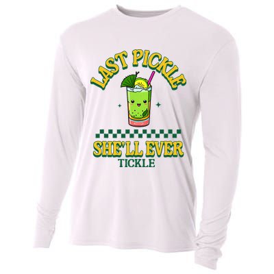 Last Pickle SheLl Ever Tickle Bachelorette Party Cooling Performance Long Sleeve Crew