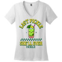 Last Pickle SheLl Ever Tickle Bachelorette Party Women's V-Neck T-Shirt