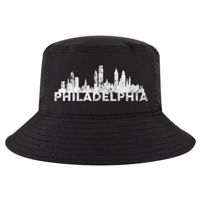 Love Philadelphia Skyline Downtown Cityscape Philly Souvenir Cool Comfort Performance Bucket Hat