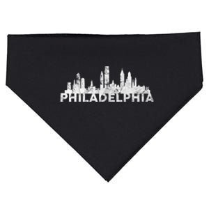 Love Philadelphia Skyline Downtown Cityscape Philly Souvenir USA-Made Doggie Bandana