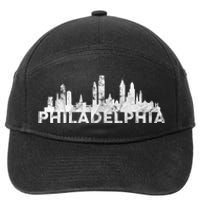 Love Philadelphia Skyline Downtown Cityscape Philly Souvenir 7-Panel Snapback Hat