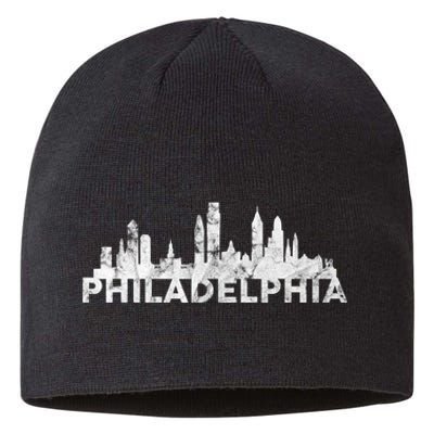 Love Philadelphia Skyline Downtown Cityscape Philly Souvenir Sustainable Beanie