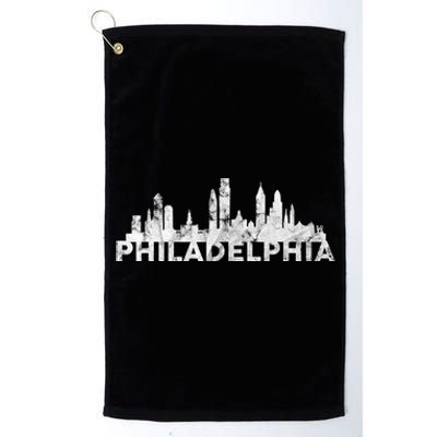 Love Philadelphia Skyline Downtown Cityscape Philly Souvenir Platinum Collection Golf Towel