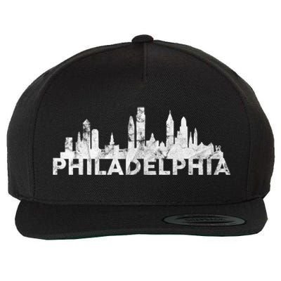 Love Philadelphia Skyline Downtown Cityscape Philly Souvenir Wool Snapback Cap