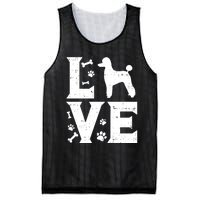 Love Poodle Standard Miniature Toy Pet Dog Lover Owner Gift Cute Gift Mesh Reversible Basketball Jersey Tank