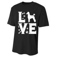 Love Poodle Standard Miniature Toy Pet Dog Lover Owner Gift Cute Gift Performance Sprint T-Shirt