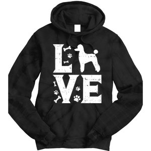 Love Poodle Standard Miniature Toy Pet Dog Lover Owner Gift Cute Gift Tie Dye Hoodie