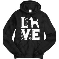 Love Poodle Standard Miniature Toy Pet Dog Lover Owner Gift Cute Gift Tie Dye Hoodie