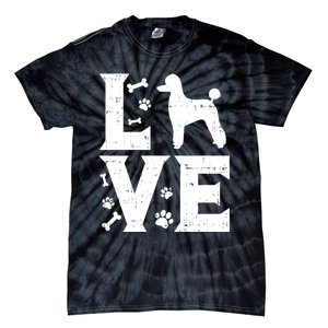 Love Poodle Standard Miniature Toy Pet Dog Lover Owner Gift Cute Gift Tie-Dye T-Shirt