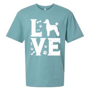 Love Poodle Standard Miniature Toy Pet Dog Lover Owner Gift Cute Gift Sueded Cloud Jersey T-Shirt