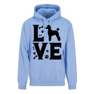 Love Poodle Standard Miniature Toy Pet Dog Lover Owner Gift Cute Gift Unisex Surf Hoodie