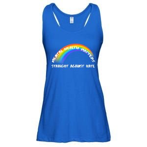 Lgbtq Pride Straight Against Hate Gift Ladies Essential Flowy Tank