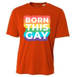 Lgbtq Pride Stonewall Born This Gay Great Gift Cooling Performance Crew T-Shirt