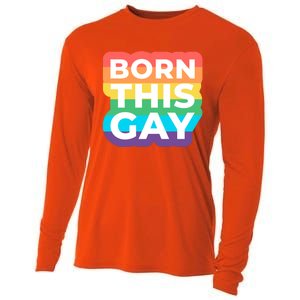 Lgbtq Pride Stonewall Born This Gay Great Gift Cooling Performance Long Sleeve Crew