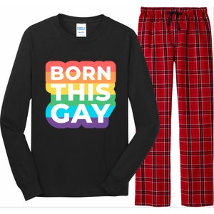 Lgbtq Pride Stonewall Born This Gay Great Gift Long Sleeve Pajama Set