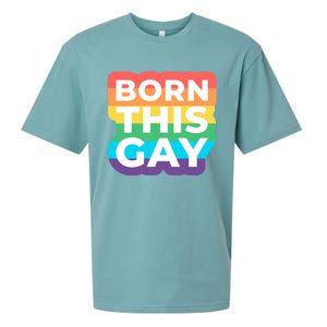 Lgbtq Pride Stonewall Born This Gay Great Gift Sueded Cloud Jersey T-Shirt