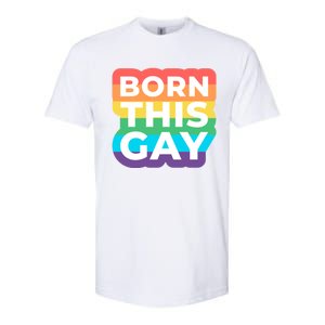 Lgbtq Pride Stonewall Born This Gay Great Gift Softstyle CVC T-Shirt