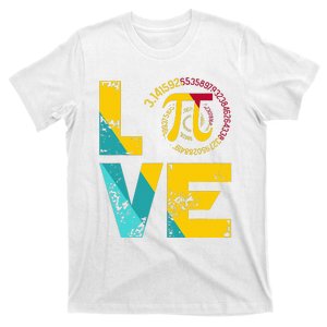 Love Pi Spiral for Pi Day Geek Math Teacher 3.14 T-Shirt