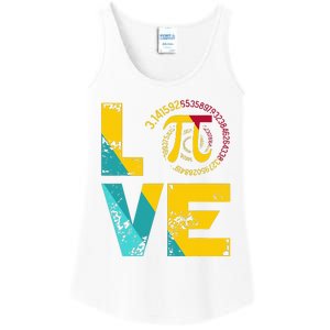 Love Pi Spiral for Pi Day Geek Math Teacher 3.14 Ladies Essential Tank