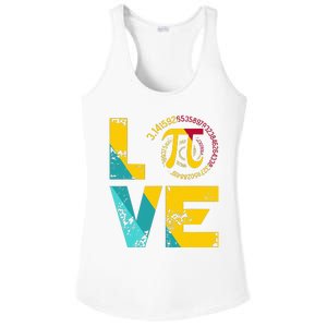 Love Pi Spiral for Pi Day Geek Math Teacher 3.14 Ladies PosiCharge Competitor Racerback Tank