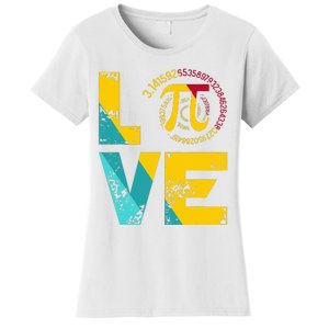 Love Pi Spiral for Pi Day Geek Math Teacher 3.14 Women's T-Shirt