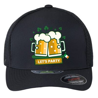 Let's Party St Patrick's Day Ireland Flexfit Unipanel Trucker Cap