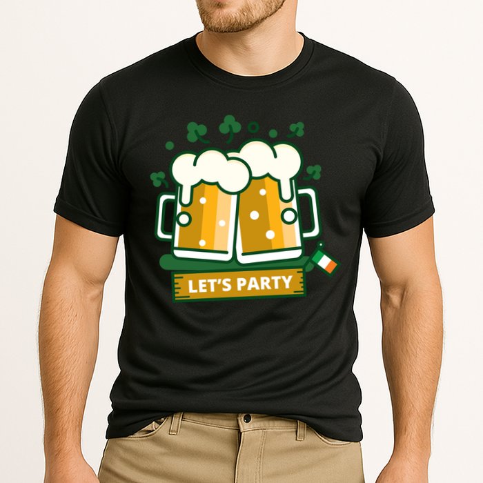Let's Party St Patrick's Day Ireland Cooling Performance Crew T-Shirt