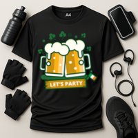 Let's Party St Patrick's Day Ireland Cooling Performance Crew T-Shirt