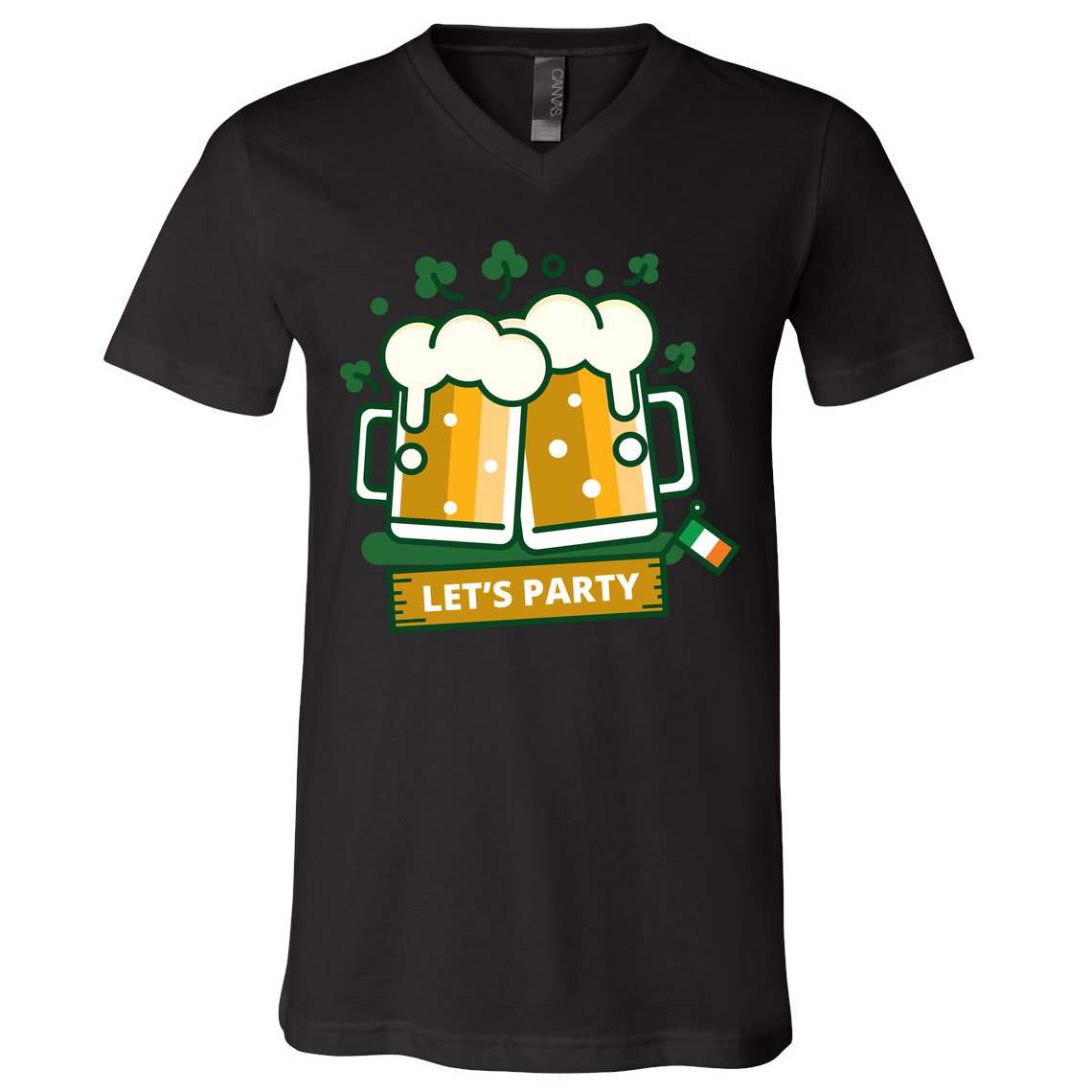 Let's Party St Patrick's Day Ireland V-Neck T-Shirt