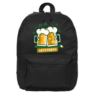 Let's Party St Patrick's Day Ireland 16 in Basic Backpack