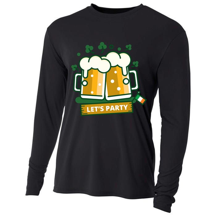 Let's Party St Patrick's Day Ireland Cooling Performance Long Sleeve Crew