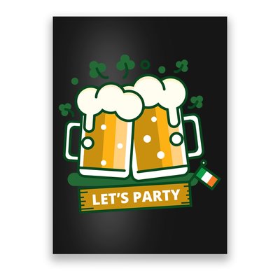 Let's Party St Patrick's Day Ireland Poster