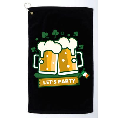 Let's Party St Patrick's Day Ireland Golf Towel