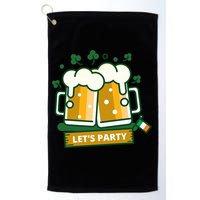 Let's Party St Patrick's Day Ireland Golf Towel