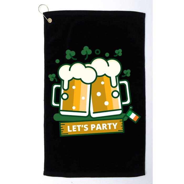 Let's Party St Patrick's Day Ireland Golf Towel