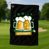 Let's Party St Patrick's Day Ireland Golf Towel