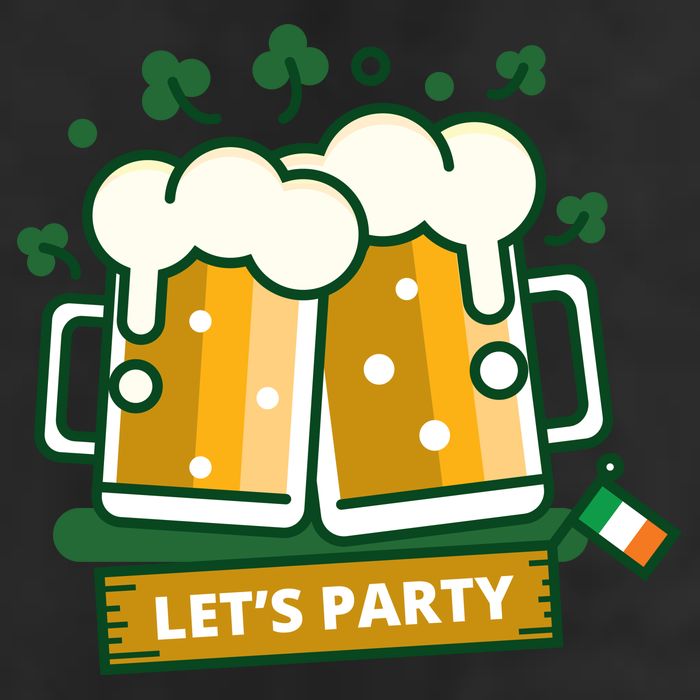 Let's Party St Patrick's Day Ireland Golf Towel