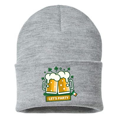 Let's Party St Patrick's Day Ireland Sustainable Knit Beanie