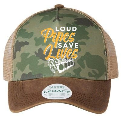 Loud Pipes Save Lives Mechanic Car Tools Garage Hobby Meaningful Gift Legacy Tie Dye Trucker Hat