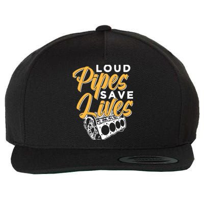 Loud Pipes Save Lives Mechanic Car Tools Garage Hobby Meaningful Gift Wool Snapback Cap