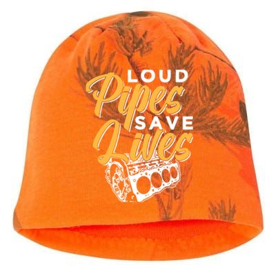 Loud Pipes Save Lives Mechanic Car Tools Garage Hobby Meaningful Gift Kati - Camo Knit Beanie